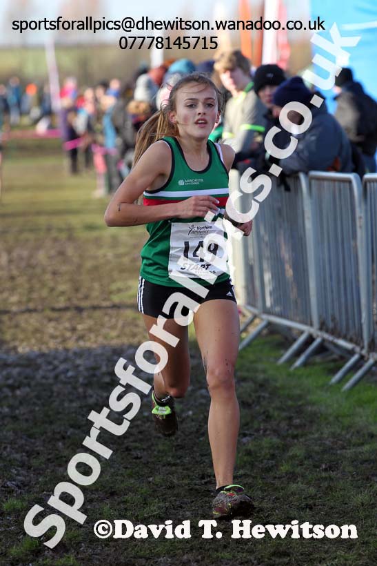 Girls under-15s Northern Cross Country  Championships, Pontefract. Photo: David T. Hewitson/Sports for All Pics